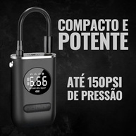 Compressor de Ar Digital Portátil: Calibrador Premium com Lanterna LED para Pneus e Infláveis - imagem 3