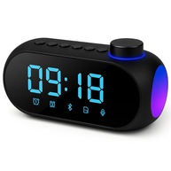 Rádio Relógio Digital Bluetooth 5W: Som, Alarme e FM Portátil - imagem 1