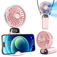 Koonie Ventilador Portátil Recarregável com Display Digital, 5 Velocidades, Ajustável 90°, Ideal para Ambientes Internos e Externos - imagem 2