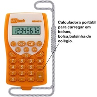 Calculadora de Bolso KK-1660: 8 Dígitos Portátil - imagem 2