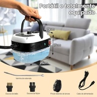 Limpador a Vapor Portátil 2500W - Potente e Versátil para Casa e Carro (220V) - imagem 3