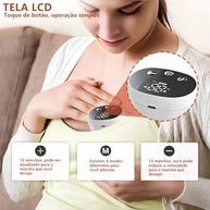 Bomba de Tirar Leite Elétrica Portátil Mãos Livres com 4 Modos e 12 Níveis - Confortável e Silenciosa - imagem 5