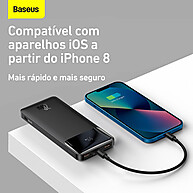 PowerBank Baseus 10000mAh 20W – Carregamento Rápido e Portátil - imagem 2