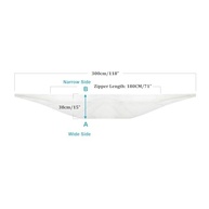 Vedação de Janela para Ar Condicionado Portátil 300cm - Instalação Fácil com Zíper e Fita Adesiva - imagem 4