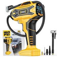 Inflador de Pneu Portátil Sem Fio 160PSI - Compatível com Bateria Dewalt 20V | Compressor de Ar Automático para Carros, Motos e Bicicletas - imagem 2