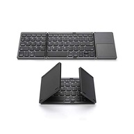 Homesen Teclado sem fio BT teclado dobrável portátil ultra fino teclado BT com touchpad para Windows/Android/iOS Cinza - imagem 2