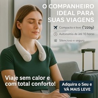 Ventilador de Pescoço Sem Lâmina Varenzia - USB Recarregável, 3 Velocidades, Silencioso e Portátil - imagem 5