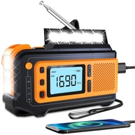 Rádio Solar Missonchoo 5000mAh: Emergência AM/FM/NOAA, Lanterna, SOS e Carregador Portátil - imagem 1