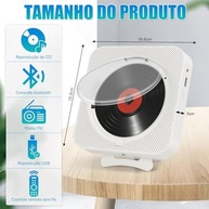 CD Player Portátil Bluetooth 110-220V: Música sem Limites com Rádio FM e Display LED - imagem 3