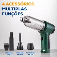 Aspirador de Pó Portátil 4 em 1: Limpeza Poderosa e Multifuncional com 19000Pa - imagem 3