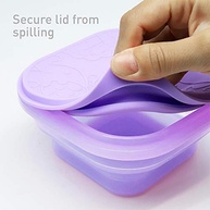 Marcus e Marcus - Container Reutilizável 400ml Leão Vermelho | Silicone Seguro e Portátil - imagem 5