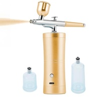 Aerógrafo Portátil Mini Dourado: Compressor Sem Fio para Bolos e Arte - imagem 2
