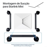 Suporte Veicular Starlink Mini G3/G4: Instalação Interna Segura e Portátil com Ventosas Potentes - imagem 4