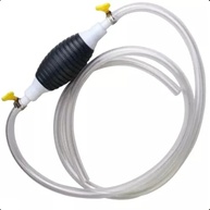 Bomba de Sucção Manual com Mangueira Transparente - Sifão Portátil para Água, Combustíveis e Óleos - imagem 2