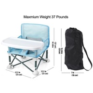PandaEar Assento Elevatório Portátil com Bandeja – Cadeira Alta Dobrável para Mesa e Viagem - imagem 3