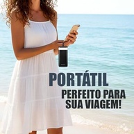 Carregador Portátil Power Bank Turbo 20000mAh Sem Fio Universal c/ 4 Cabos Integrados, Visor LED e Lanterna - imagem 3