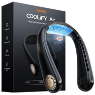 Ventilador de Pescoço COOLiFY - Resfriamento Pessoal Portátil com Fluxo 3D, Recarregável e Ultra Leve - imagem 1