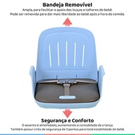 Cadeira Portátil de Alimentação Burigotto Kiwi 6m+ | Segura, Confortável e Compacta - imagem 5