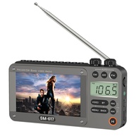 SEMIER Rádio Portátil com Tela 4.3" HD Bluetooth, MP3, E-book e Rádio AM/FM/SW Recarregável - imagem 1