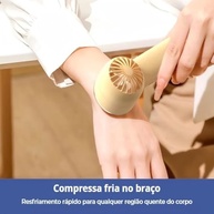 Mini Ventilador Portátil Recarregável com Turbo Mode e Suporte para Celular – 3 Velocidades e Design Compacto - imagem 4