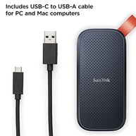 SanDisk SSD portátil de 1 TB - até 800 MB/s, USB-C, USB 3.2 geração 2, firmware atualizado - Unidade de estado sólido externa - SDSSDE30-1T00-G26 - imagem 3