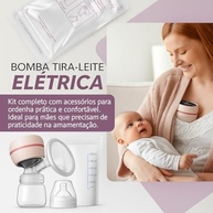 Bomba Tira-Leite Elétrica Portátil com Tela LED – 2 Modos, 9 Níveis de Sucção, Mãos Livres, Silicone Livre de BPA, Baixo Ruído, 180ml + 25 Sacos para Leite Materno - imagem 3