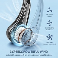 Ventilador de Pescoço Portátil com Resfriamento 360° Silencioso e Bateria 4000mAh - imagem 4