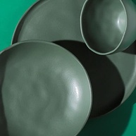 Conjunto 6 Pratos de Sobremesa Bio Stoneware Leaf 21,5cm - Porto Brasil - imagem 5