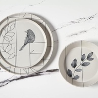 Conjunto com 6 Pratos de Sobremesa Neo Bio Filia - Porto Brasil | Acetinado, Seguro para Microondas e Livre de Chumbo - imagem 4