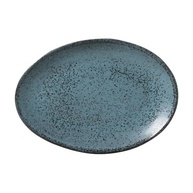 Conjunto de Pratos de Sobremesa Oval Porto Brasil - Night Sky | 6 Peças Premium com Esmalte Reagente - imagem 2