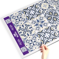 Adesivo de Azulejo Português Azul Real 15x15 cm - Kit com 18 Unidades para Decoração de Cozinha - imagem 3