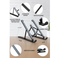 Suporte para Notebook Ajustável com 6 Posições | Ergonômico, Dobrável e com Saída de Ar - imagem 3