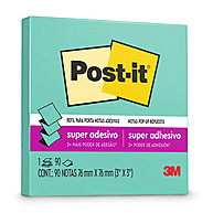 Post-it Aqua Splash 76x76mm – 90 Folhas Super Adesivas 3M - imagem 1