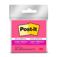 Post-it Rosa 76x76mm: Organize-se com Adesivos 3M! - imagem 1