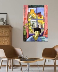 Pôster Reprodução em Tela Gabriele Münter - Future 40x60cm - Arte Moderna para Decoração de Casa - imagem 3
