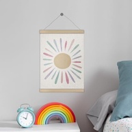 Moldura para Pôster Boho Sun Colorido - 30,5x40,6cm | Decoração Moderna com Estilo Boêmio para Quartos e Salas - imagem 3
