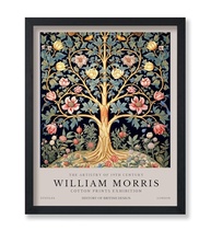 Pôster William Morris - Árvore da Vida - Arte Botânica para Decoração de Parede - imagem 1