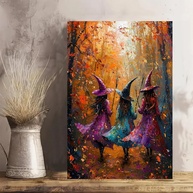 Arte de Parede Vintage Bruxa Dançante - Pôster 30x45cm para Decoração de Casa e Escritório - imagem 1