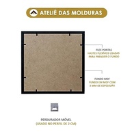 Moldura A2 42x60cm com Proteção PETG - Ideal para Quadros e Pôsteres Artísticos (Marrom) - imagem 1