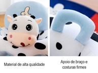 Almofada Infantil de Apoio Postura Vaquinha - Conforto e Segurança para Bebês a Partir de 3 Meses - imagem 4