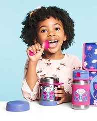 Pote Térmico Skip Hop Zoo Borboleta Azul/Rosa - 325ml com Talher Embutido - imagem 5