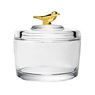 Pote de Cristal Wolff Golden Bird 7,5cm: Elegância! - imagem 1