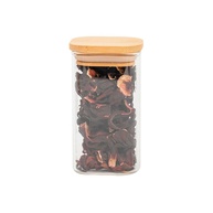 Pote de Vidro 250ml com Bambu: Organize com Estilo! - imagem 1