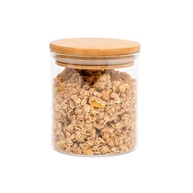 Pote de Vidro 400ml com Bambu: Organize com Estilo! - imagem 1