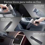 Aspirador Portátil 2 em 1 VARENZIA: Potência 120W, Soprador, USB Recarregável e Filtro HEPA - imagem 5