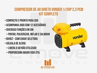 Compressor de Ar Direto Vonder 1/2 CV: Potência e Versatilidade para seus Projetos! - imagem 3