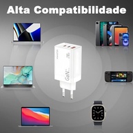 Carregador USB-C 210W GAN: Potência Máxima para Todos os Seus Dispositivos - imagem 5