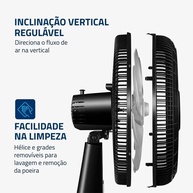 Kit 3 Ventiladores Turbo 40cm: Refresque com Potência! - imagem 2