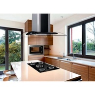 Coifa Ilha Nardelli Vidro Curvo Black 90cm: Design e Potência - imagem 2