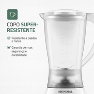 Liquidificador Mondial L-550: Praticidade e Potência! - imagem 2